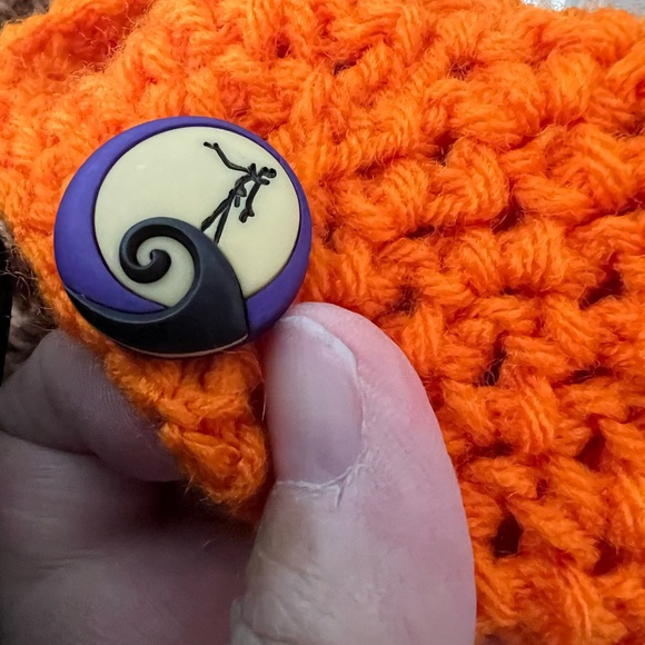 Candy Corn homemade kids costume. Knit with a hood open sides. Comfortable. Warm - Picture 7 of 9